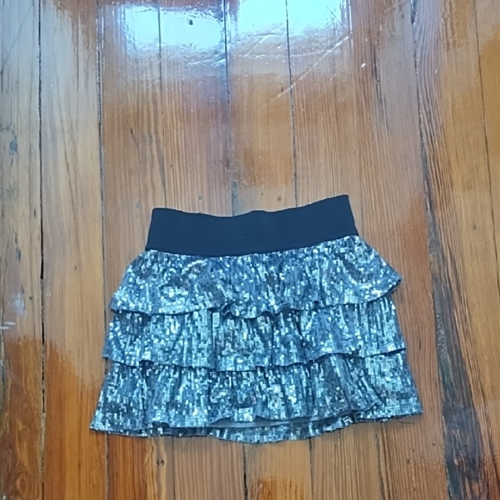The Children's Place Stylish Black and Gray Skirt